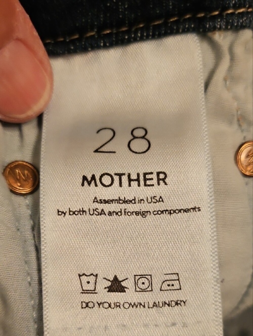 MOTHER 'Looker Ankle Fray' Girl Crush- Size 28 - Picture 10 of 10